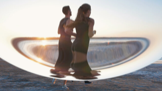 Premium Transitions Radial Lens Bounce Down &ndash; Dynamic Radial Lens Transitions, Optical Distortion, Zoom Blur and Camera Warp Effects for Professional Video Editing