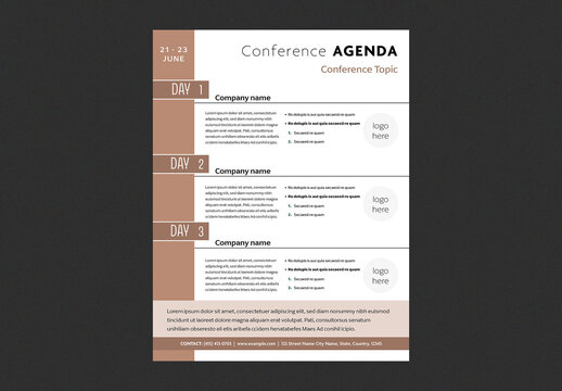 Conference Agenda Template