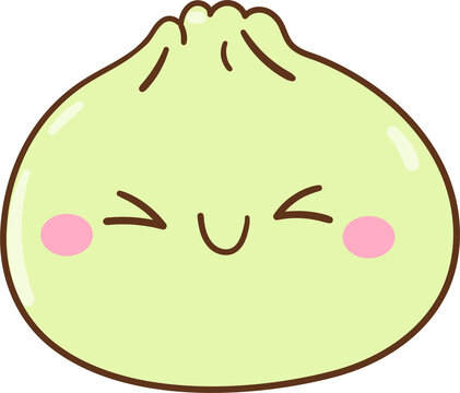 Cute Kawaii Dumpling Illustration Cute Kawaii Dumpling Illustration For kids Classroom Decoration