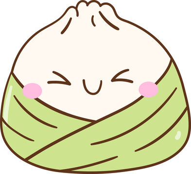 Cute Cartoon Zongzi Illustration For kids Classroom Decoration