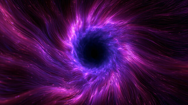 Glowing Cosmic Black Hole and Abstract Space Vortex