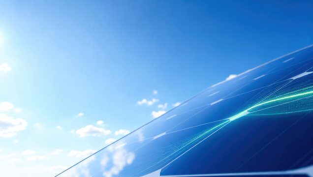 Solar panel under clear blue sky demonstrates precision in esg supply chain tracking for sustainable energy solutions