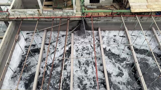 Aeration and Wastewater Treatment Process at Industrial Effluent Treatment Plant