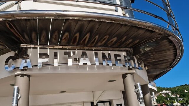 Saint Barth Island, Capitainerie Port Office Building in Gustavia Harbor, Saint Barthelemy Overseas French Territory