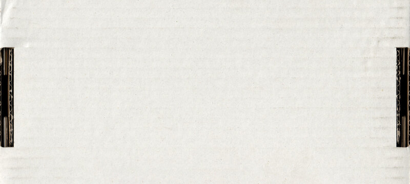 Old vintage blank white striped craft paper, kraft paper, cardboard material, grunge pattern, carton box texture background