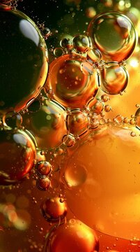 Look at the colorful translucent bubbles floating in the water. The light reflects off them in an abstract pattern.
