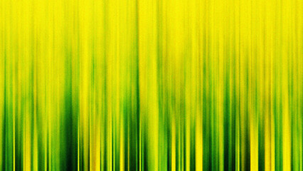 Fototapeta premium Abstract Blurred Gradient Grainy Background with Green Vertical Lines on Yellow for Web Banner.