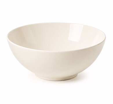 white ceramic bowl on white background