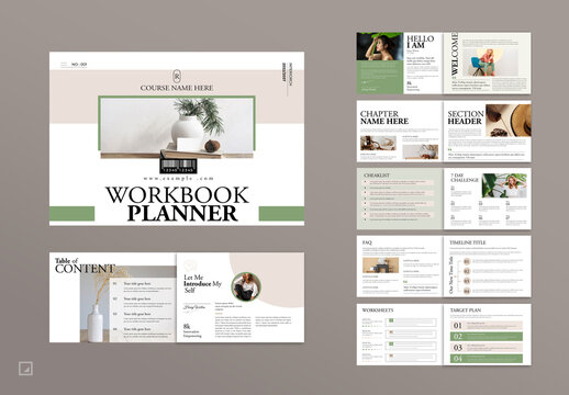 Work Book Planner Layout