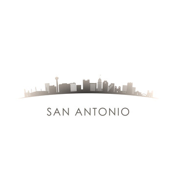 San Antonio skyline silhouette. Vector design colorful illustration