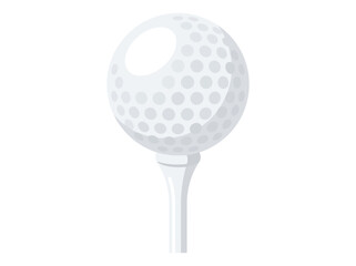 Golf ball on a tee