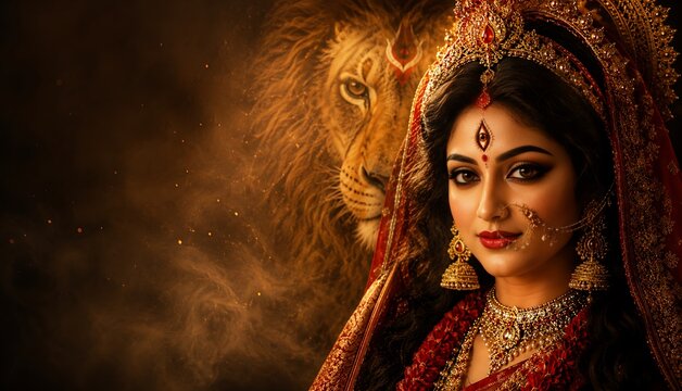 Godess Durga on Maha Navratri, Navadurga, Durga Puja, Sharad Navratri, Jyeshtha Shukla Ashtami/Masik Durga Ashtami, Mahanavami, Vijayadashami, Dussehra, Durga/Mahakali/Jagadamba, Bhavani