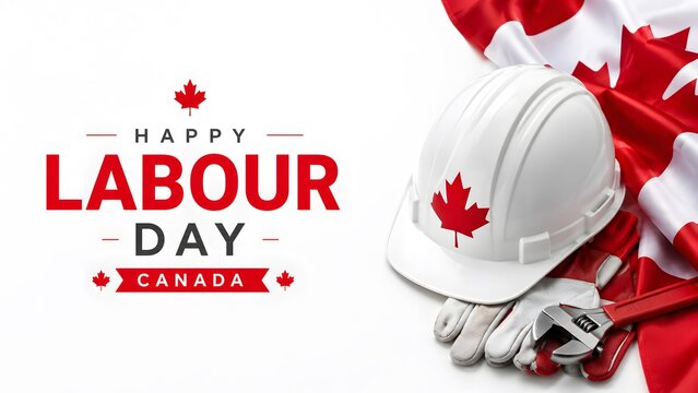 Celebrating Canada Labour Day on 7 September with Maple Leaf Honoring Workers and labours Nationwide 