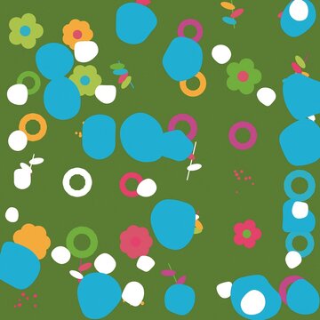 Colorful abstract geometric shapes pattern design