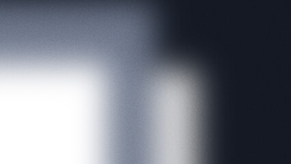 Naklejka premium Abstract dark background with a soft glowing light gradient transition from bright white to deep black moody atmosphere