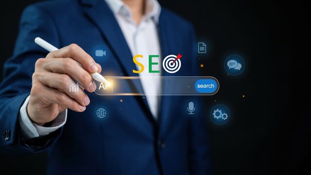 Professional typing search engine optimization technology concept