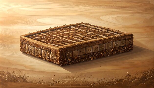 Ancient Sumerian Clay Tablet with Cuneiform Writing.