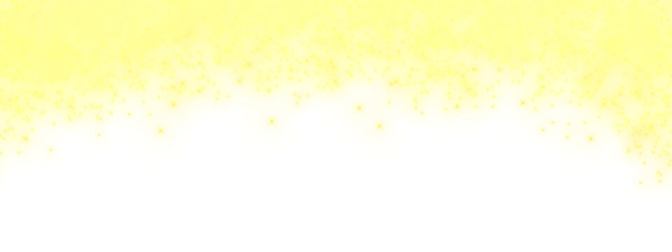 Glittering golden dust falling from the top on a transparent background. Sparkling light particles with magical glow for festive, Christmas and luxury design. PNG image