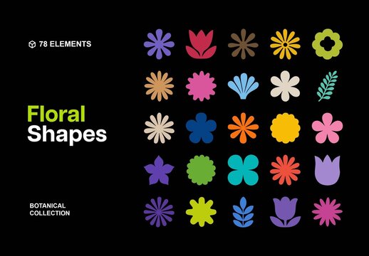 Botanical Shapes Pack For Design And Branding
