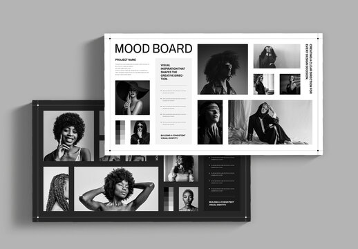 Minimal Mood Board Template Layout