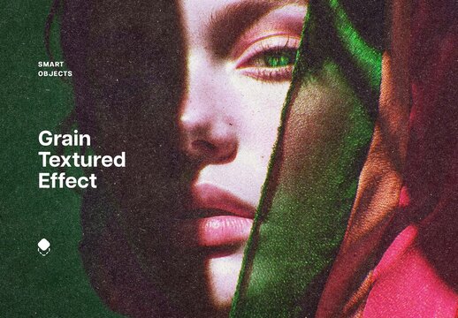 Grain Textured Photo Effect For Poster And Social Media Design