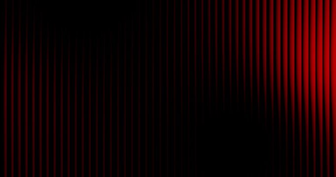 Red neon glass morphism abstract background with glowing vertical light waves, deep black gradient, futuristic 3D liquid glass effect, smooth luminous lines, elegant motion and digital energy design