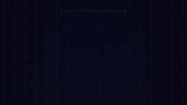 Digital data acquisition funnel with glowing light particles