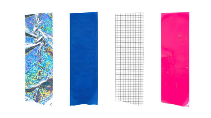 Adhesive tapes set featuring colorful patterns for design work. © RK graphics