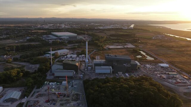 Aerial View of New Protos Energy Recovery Facility in Cheshire.