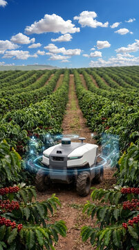 Autonomous Agricultural Robot Inspecting Coffee Plantation with Artificial Intelligence.