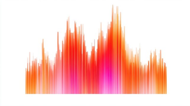 A transparent heat map chart clipart, data density visualization element, modern style, vibrant hues, isolated on white background.