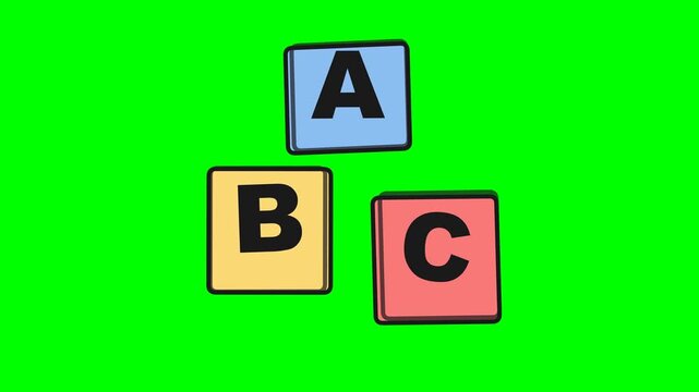 alphabet blocks spell out the word