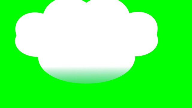 abstract green speech bubble