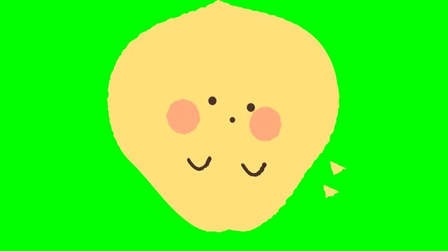 happy easter egg with funny face