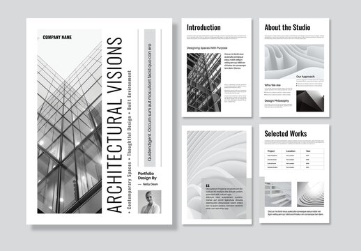 Modern Architecture Portfolio Design Template