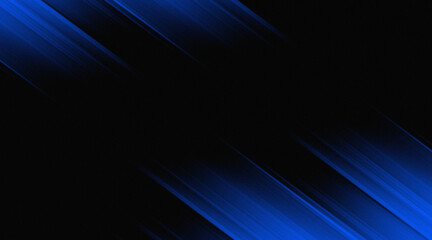 Fototapeta premium Abstract Dark Blue Motion Blur Background with Diagonal Dynamic Speed Lines