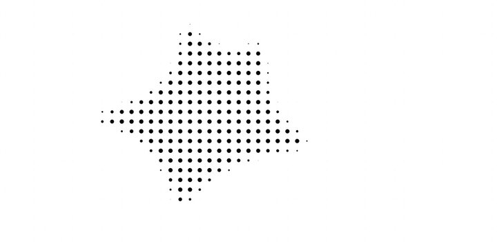 Halftone Dot Corner and Border
