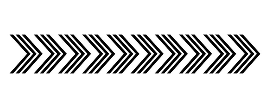 Chevron arrow pattern directional graphic element black and white design for branding and web.