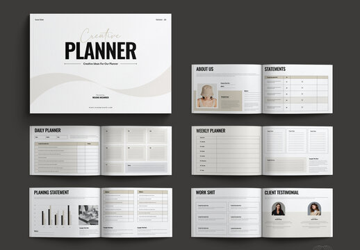 Creative Planner Design Layout Landscape