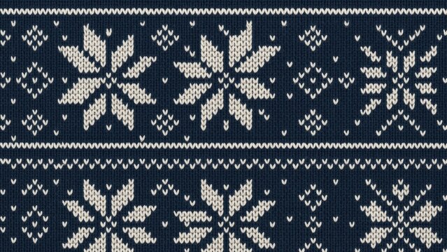 Nordic winter knitted pattern desktop wallpaper
