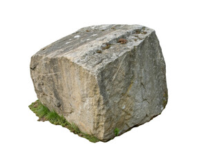 Natural Large Stone Boulders Isolated © healer