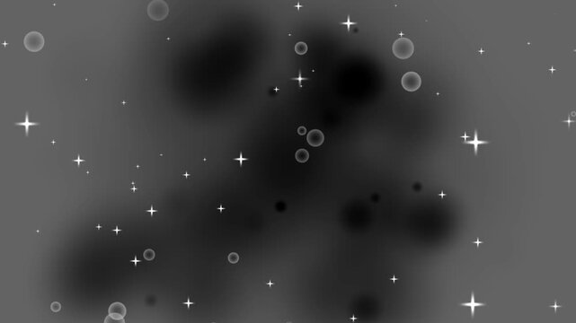 Sparkling stars pattern scatters glowing bubbles across a dark gray canvas. Creative background wallpapers adopt sparkling stars. Sparkling stars clusters float gracefully.