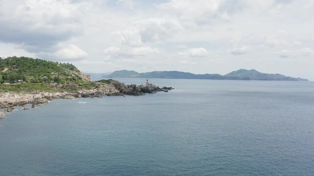 4k Drone Footage - Beautiful Mountains and Beaches near Quy Nhon Vietnam.  
