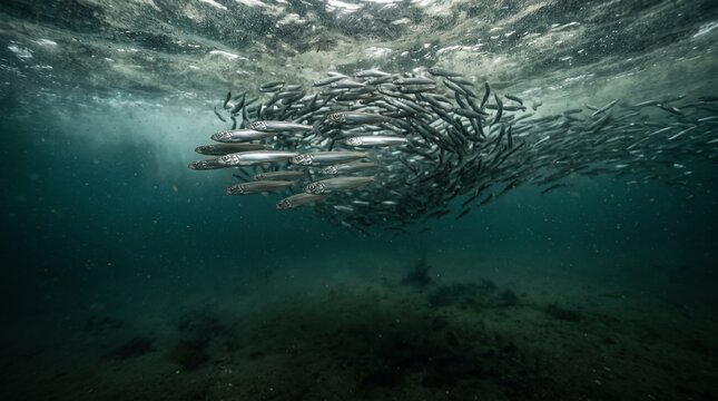 Baitfish gather in a shrinking coastal oxygen refuge