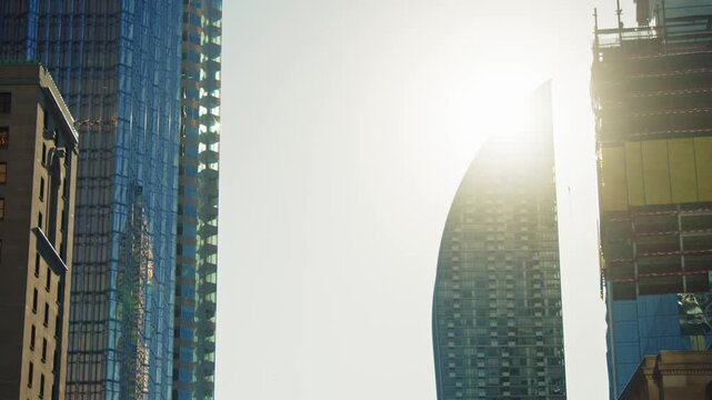 Exploring the skyline of Toronto and its rising buildings during the day