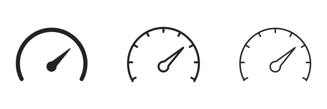 Gauge indicators with needles show varying levels on circular scales