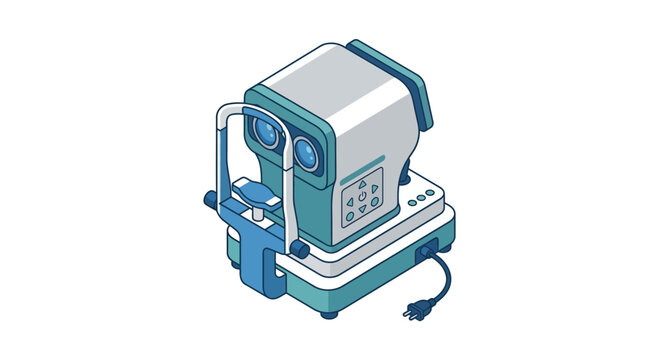 Digital autorefractor keratometer for professional eye diagnostics.