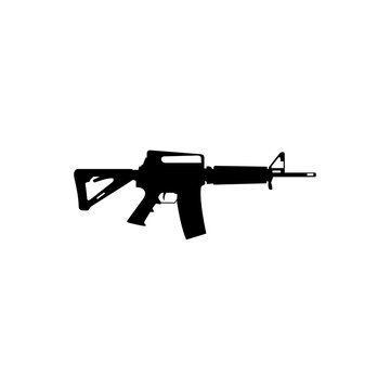 assault rifle vector illustration