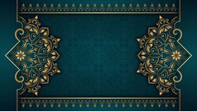 Decorative mandala background animation