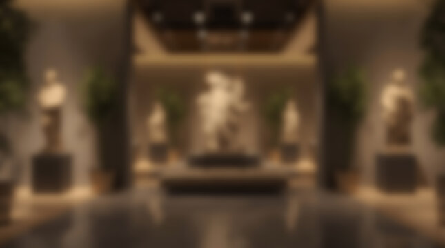 Blurred Art Museum Interior. (6)